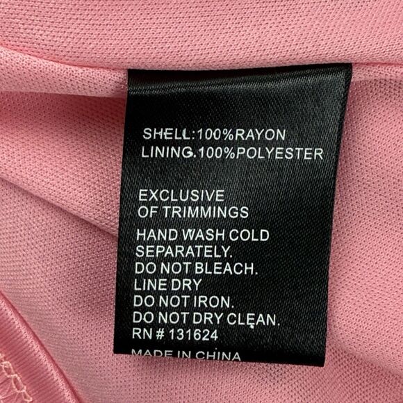 Calessa Tiered Floral Maxi Skirt Size Large Pink Cottage Prairie Boho Lined - Picture 7 of 10